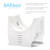 Bariboo Stackable Water Bottle Storage Rack Best Water Jugs 5 Gallon Organizer. Jug Holder for Kitchen, Cabinet and Office Organizing. Reinforced Polypropylene (White, 4 No Shelf)