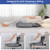 HOMBYS Adjustable BBL Pillow After Surgery with Lumbar Support, Brazilian Butt Lift Pillow Pad, Multi-Purpose Post Recovery Seat Cushion for Sitting, Sleeping, Driving, Washable Cover for Women, Grey