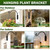 Heavy Duty 16 Inch Plant Hangers Bracket Outdoor 2 Pack Bird Feeder Hanger