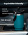 2-in-1 Lid 30oz Insulated Travel Mug Tumbler With Handle And Flip Straw, 2-way Stainless Steel Double wall Vacuum Insulated Cup (Black, 30 Ounces)
