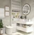 Chrome Toilet Plunger with Holder Bathroom Metal Canister Holder Drip Cup, Heavy Duty, Deep Cleaning Silver