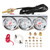 2" 52mm Triple Gauge Set, 3-in-1 Gauge Kit with Oil Pressure, Water Temperature & AMP Gauges, Backlit Dial, Universal for Most 12V Vehicles