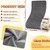 Cahomo Linen Repair Tape 4x79 inch, Self Adhesive Linen Fabric Tape, Linen Fabric Patch Tape Kit, Fabric Repair Tape for Sofas, Headboards, Chairs, Curtains - Dark Grey