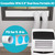 Dual Hose Portable Air Conditioner Window Kit, 5.9" Diameter Portable AC Window Vent Kit with Foam Seal Strip, Adjustable Window Seal Plates for Vertical & Horizontal Windows, White