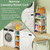 OKZEST 4-Tier Slim Rolling Storage Cart for Laundry Room, Bathroom, Kitchen