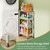 OKZEST 4-Tier Slim Rolling Storage Cart for Laundry Room, Bathroom, Kitchen