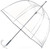 Totes Adult Bubble Umbrella with Dome Canopy and Lightweight Wind and Rain Protection