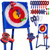 Axe Throwing Target Game for Backyard with 8 Throwing Axes Set,Indoor &Outdoor Activities for Kids,Hunting Games for Family, Birthday Gift for Boys Girl, Carnival Games