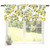 Lemon Curtains Valance for Windows Summer Watercolor Lemon Fruit Rod Pocket Valance Windows Treatments 1 Panel Yellow and White Short Curtains for Living Room Bathroom Bedroom