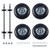Generator Wheel Kit Compatible with Predator 9000 8750 6500 generator 4 PCS 10-inch pneumatic tires