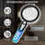 45X Magnifying Glass with Light, Large Handheld Magnifier for Seniors