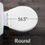 Bemis Alesio Slow Close Toilet Seat, Sleek Chrome Hinges and Adjustable Perfect Fit Wood Seat, Made in USA, Round, White