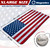 Magnelex American Flag Windshield Sun Shade, High-Resolution Sun Shield with Mirror Cut-Out for Automotive Interior Sun Protection Heat Reduction, Folding Car Sunshade with Storage Bag - X-Large