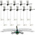 10 Pcs Black Dragon Fly Clips, Visual Predator Deterrent Fake Dragonfly