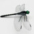 10 Pcs Black Dragon Fly Clips, Visual Predator Deterrent Fake Dragonfly