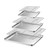 TeamFar Baking Sheet with Rack, Stainless Steel Sheet Pan-16/12.5/9 Inch