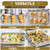 TeamFar Baking Sheet with Rack, Stainless Steel Sheet Pan-16/12.5/9 Inch