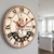 12 Inch Kitchen Wall Clock Roman Numerals, Vintage Decorative Wall Watch Clock Silent Quartz Non Ticking Battery Operated Round Wall Art Clock for Restaurant Dining Room Farmhouse Chef Gift