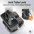 2500lbs Dual 6" Trailer Jack Swivel Caster, Heavy Duty Wheel