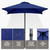 4.9ft Mini Square Patio Umbrella - UV 50+ Waterproof & Easy Setup | Outdoor Table Umbrella for Deck, Balcony, Garden, Lawn, Backyard, Market