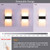 Lightess Modern Sconces Set of 2, LED Wall Lights Indoor, Warm White