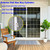 Sliding Patio Door Handle Set with Key Cylinder and Mortise Lock, Full Replacement Handle Lock Set Fits Door Thickness from 1-1/2" to 1-3/4", 3-15/16” Screw Hole Spacing, Reversible Design(Non-Handed)