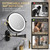 Auxmir 1X/30X Wall Mounted Makeup Mirror, 8" Rechargeable Magnifying Mirror