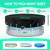 18 Ft Round Pool Cover with Reflective Strips Quick Tightening Ratchet UV Resistant One-Piece Oxford Cloth for Above Ground Swimming Pools, Tear Resistant Windproof
