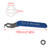 Stainless Steel Lever Handle with M14 Nut for DN50 Ball Valve, Quarter Turn Operation, Blue Plastic Grip & Chrome Plated Finish (DN50 2")