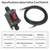 12V Inline Cord Switch, daitoku 20A DC Inline Switch 4Pin 2 Position On/Off Toggle Switches with 14AWG 4FT Wire for Outdoor