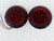 GCD (2)- 4" TJ YJ CJ MJ Wrangler RUBICON RED LED SURFACE MOUNT TAIL LIGHTS NO CUTTING EZ INSTALL