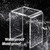 MAIFENGL Acrylic Shower Stool for Inside Shower, Clear Bathroom Bench, Non-Slip Waterproof Bath Seat for Shaving Legs & Spa, Supports up to 330 lbs