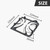 4 Pack 316202405 Grate Replacement Parts for Frigidaire Kenmore Gas Stove Burner, Grates Range Parts, Gas Stove Accessories Cast Iron Pot Rack Cookware Sets