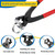 Seept 405Pcs 15-Sizes 304 Stainless Steel Single Ear Hose Clamps with Ear clamp plier 5.3-36.1mm Crimp Hose Clamps Assortment Kit for Auto/Home Appliance/Pipe/Fuel Line