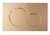 Dual Flush Actuator Plate Compatible with Geberit 115.770.46.6 Wall Mount Toilet Flush Actuator Plate Sigma01, Glossy Gold