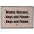 WOWQOQ Wallet, Glasses, Keys and Phone Outdoor Doormat Low-Profile Water Absorption Mats Suitable for Garage Courtyard Bathroom Kitchen18X30 inch
