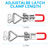 pwkauka 6 Pack Toggle Latch Clamp 4001, Adjustable Toggle Clamp Latch