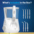 Waterpik Aquarius Countertop Water Flosser with 10 Settings, 7 Tips, White
