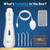 Waterpik Cordless Advanced Portable Water Flosser, Rechargeable, White