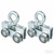 4 Wheel Trolley Rollers Heavy Duty Silent for 1-5/8" Strut