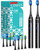 COSLUS C30 Electric Toothbrush for Adults, Ultra-Clean, 2PCS, Black