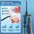 Leominor Water Dental Flosser - 5 Modes Cordless Portable Oral Irrigator, IPX7 Waterproof, Rechargeable Teeth Cleaner Upgrade Datchable Tank Professional Flossing Cleaning Pick for Home Travel (Black)