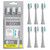 AquaSonic Genuine Icon Replacement Brush Heads | ADA Accepted | Compatible with AquaSonic Icon Toothbrush | 6 Brush Heads | for Normal & Sensitive Teeth (Silver)