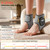 Foot Renew Massager for Neuropathy,4-in-1 Cordless & Portable Foot and Ankle Massager for Heel Warming Heating Pad Heated Brace Wrap with 5 Vibration Modes,4 Heat Levels,Portable for Home,2pcs,Grey