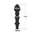 NUHUi Premium Black Massage Gun Attachments, Set of 4 – Dual-Size Compatible (12-13mm & 18-19mm) with Soft-Touch Surface (Large for 18-19mm)