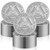 Landical 60 Pcs Recovery AA Chips and Medallions Bulk,Silver,24 Hours