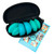 Silicone Massage Cupping Therapy Set, 4 Pack Medium, 2 Teal Mobility Cups and 2 Opaque Teal Glide Cups