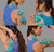 Silicone Massage Cupping Therapy Set, 4 Pack Medium, 2 Teal Mobility Cups and 2 Opaque Teal Glide Cups