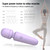 Gsttoomeep Rechargeable Mini Personal Massager with 10 Quiet Vibration Modes Cordless Handheld Massager for Neck Shoulder Back Body(Light Purple)