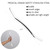 Allshow Gua Sha Scraping Massage Tool, Long Bar for Large Muscles, Great Soft Tissue Mobilization, 13.5 inch Long (C)